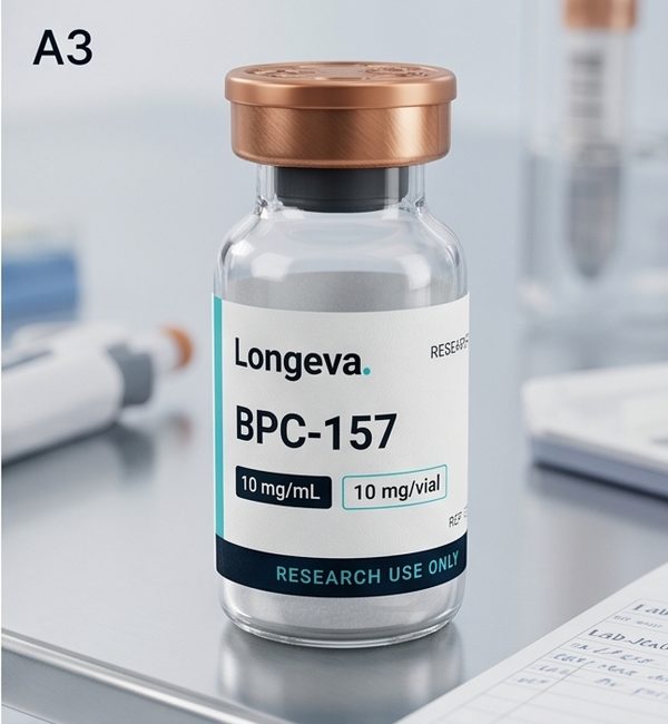 Vial de BPC-157 — Longeva Research Biologics México