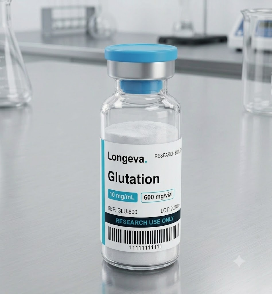 Vial de Glutathione — Longeva Research Biologics México